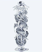 Twin Dragons & Yin Yang Sleeve